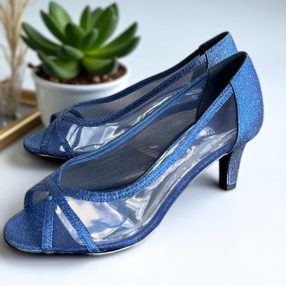 Easy Street Alive 5 Heels | “Something Blue” Wedding  | Size 9W | 3-Inch New